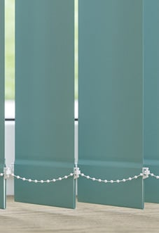 Trinity (Blackout), Panorama Blue - Vertical Blind Slats